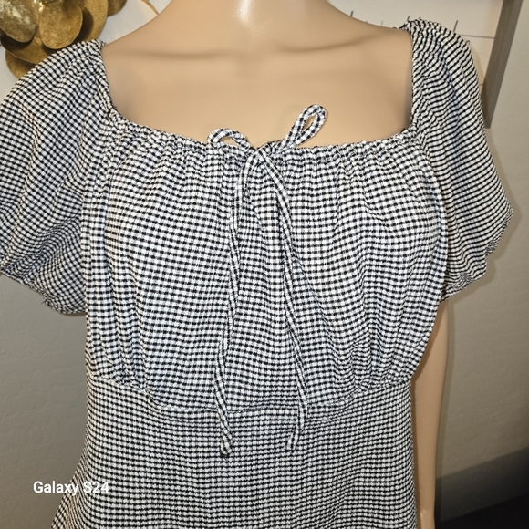 Riley Rae Square Neck Comfy Empire Waist Midi Dress Size Large NWOT - Picture 5 of 9